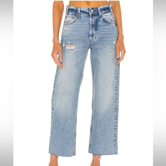 Anine Bing Denim - Anine Bing Gavin Relaxed Fit Straight Leg Jeans